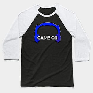 Headphones - Gamer - Graphic Gaming - Video Game Lover - Blue Baseball T-Shirt